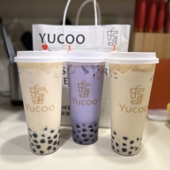 Yucoo - Yucoo Bubble Tea, Taro Milk Tea w/ Boba, and Organic Brown Sugar Bubble - Bubble Tea Near Me - Boston, Massachusetts