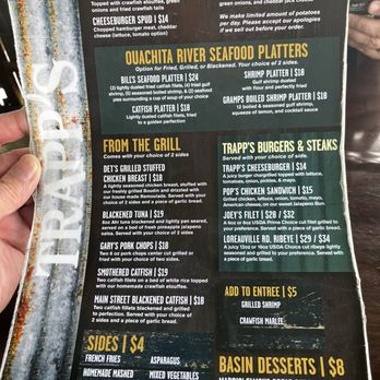 Trapps - Menu - Cajun/Creole Near Me - West Monroe, Louisiana Trapps - Menu - Cajun/Creole Near Me - West Monroe, Louisiana