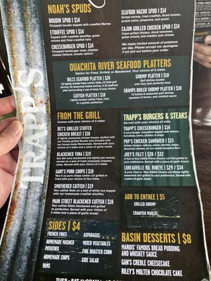 Menu photo 1 Trapps West Monroe, LA Menu photo 1 Trapps West Monroe, LA