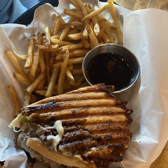 Copper Fire Bar & Eatery - Philly cheesesteak panini - Bars Near Me - Belleville, Illinois Copper Fire Bar & Eatery - Philly cheesesteak panini - Bars Near Me - Belleville, Illinois
