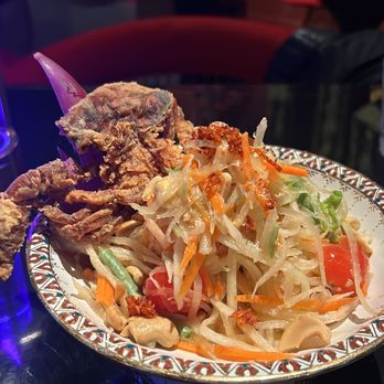 MaKiin - Soft Shell Crab Papaya Salad - Thai Near Me - Houston, Texas