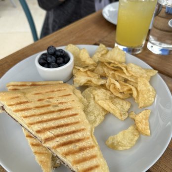 Merrie Mill Farm & Vineyard - Chicken cheddar and fig panini - Wine Tasting Room Near Me - Keswick, Virginia