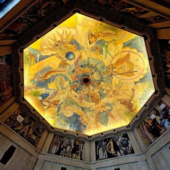Griffith Observatory - Ceiling Mural - Observatories Near Me - Los Angeles, California Griffith Observatory - Ceiling Mural - Observatories Near Me - Los Angeles, California