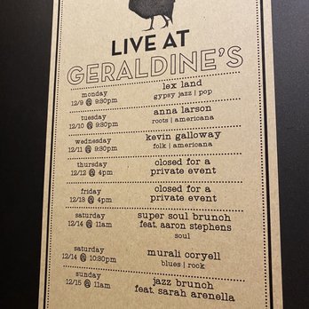 Geraldine's - New American Near Me - Austin, Texas
