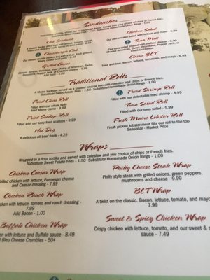 Menu photo 6 The Milbridge House Restaurant Milbridge, ME