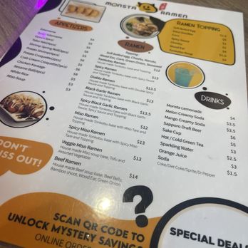 Monsta Ramen - Menu - Japanese Curry Near Me - San Diego, California Monsta Ramen - Menu - Japanese Curry Near Me - San Diego, California