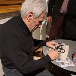 Wasserschloss Klaffenbach - Unser Foto wird von Gojko signiert