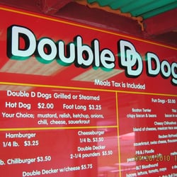 Double D Dogs - Great menu