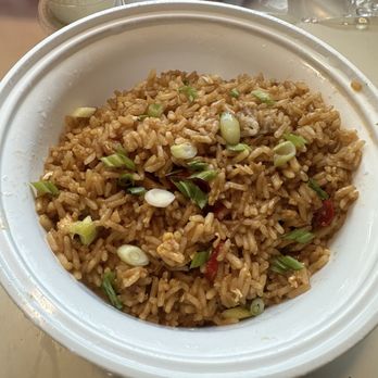 Crimson Crab - Louisiana fried rice minus chicken and sausage. I only wanted shrimp - Seafood Near Me - Houston, Texas Crimson Crab - Louisiana fried rice minus chicken and sausage. I only wanted shrimp - Seafood Near Me - Houston, Texas