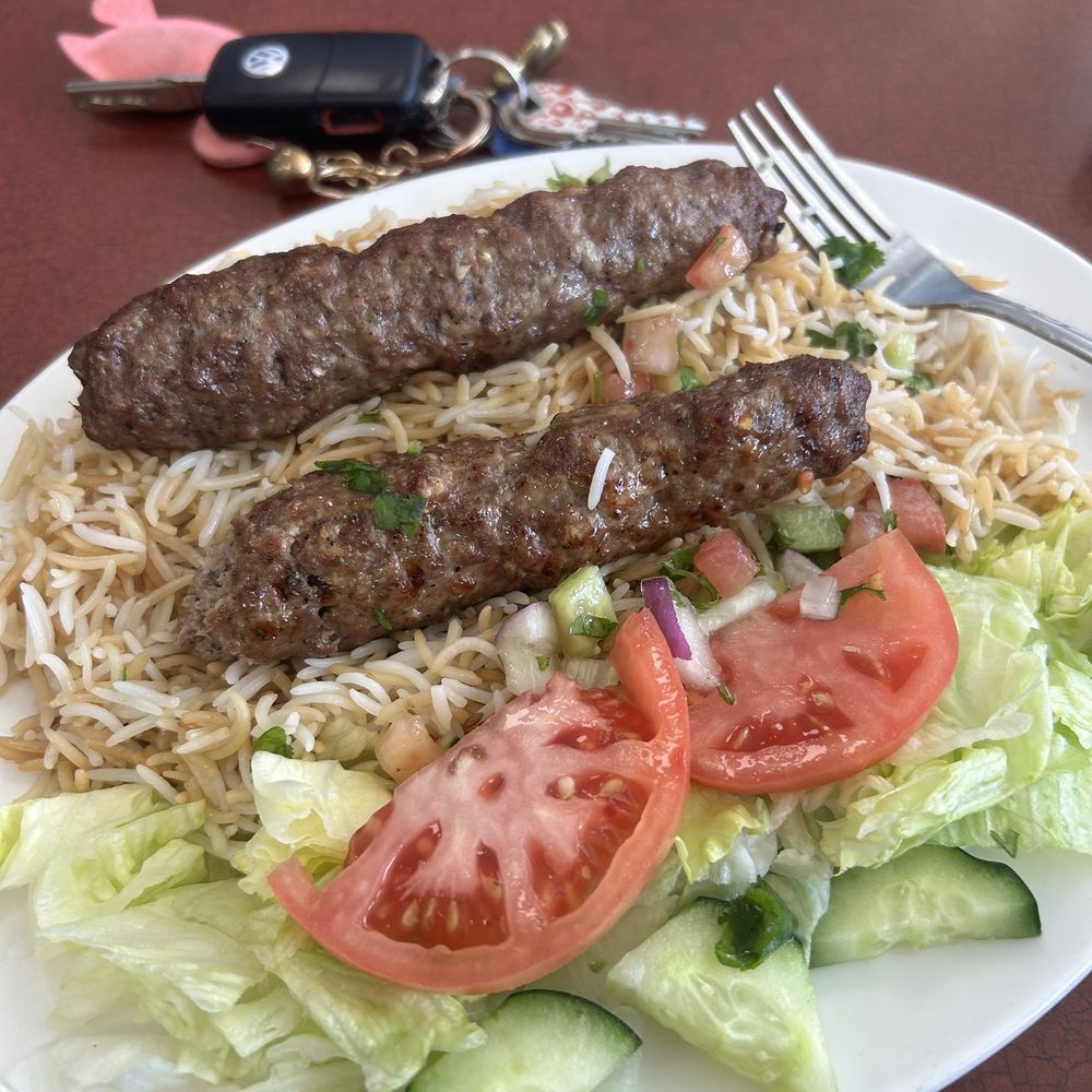 Beach Kabob House - K1. Shami Kabob. YUMMY! Even looks pretty! - Middle Eastern Near Me - Virginia Beach, Virginia Beach Kabob House - K1. Shami Kabob. YUMMY! Even looks pretty! - Middle Eastern Near Me - Virginia Beach, Virginia