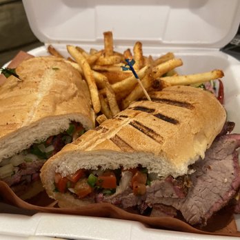 Goodland BBQ - Tri tip sandwich with seasoned fries. Delicious - Barbeque Near Me - Goleta, California