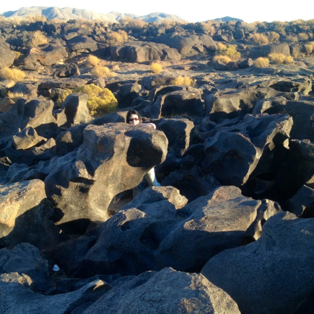 Fossil Falls - For scale's sake. This is the beginning of fossil falls cliff edges. - Hiking Near Me - Little Lake, California Fossil Falls - For scale's sake. This is the beginning of fossil falls cliff edges. - Hiking Near Me - Little Lake, California