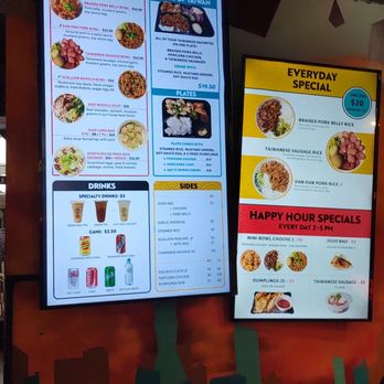 Jojo's Kitchen: Taiwan Eats - Menu showing happy hour special menu. If you can't give what's in the picture then please don't display. Felt like bait and switch. - Taiwanese Near Me - Rancho Cucamonga, California