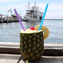 Going Bananas - Flat iron Park pineapple drink