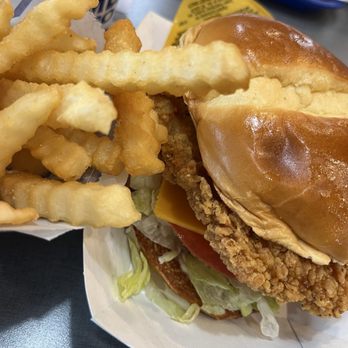 Culver's - Chicken Sandwich plus cheese - Burgers Near Me - Kernersville, North Carolina