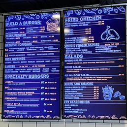 Menu board Menu board