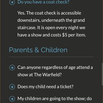 The Warfield - See side bar how far you have to scroll - Music Venues Near Me - San Francisco, California The Warfield - See side bar how far you have to scroll - Music Venues Near Me - San Francisco, California