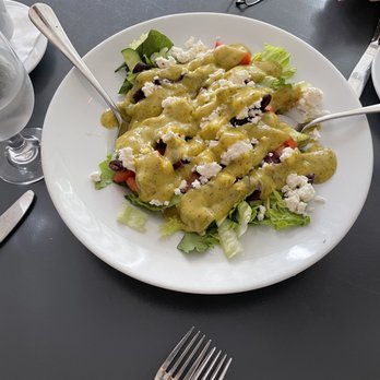 Utopia - Greek salad with house made dressing - Wine Bars Near Me - Bangor, Maine Utopia - Greek salad with house made dressing - Wine Bars Near Me - Bangor, Maine