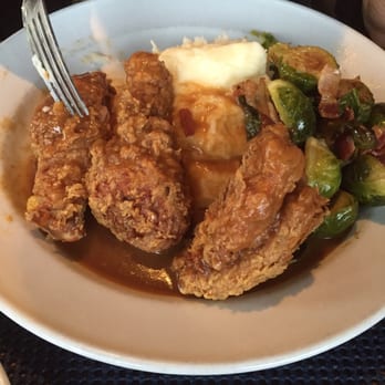 Bungalow Bar - Fried chicken!! Sorry, we couldn't even wait to take the picture. - American Near Me - Seaside, New York Bungalow Bar - Fried chicken!! Sorry, we couldn't even wait to take the picture. - American Near Me - Seaside, New York