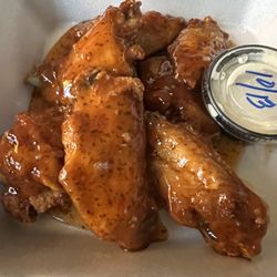 Brookse’s Bar and Grill - Sweet chili wings! Yum!