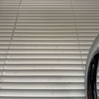 Punderson Manor Lodge - Gross mini blinds covered in food slash - Hotels Near Me - Newbury, Ohio