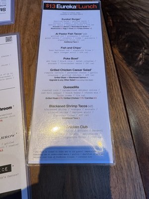 Menu photo 2 Eureka! Aliso Viejo, CA Menu photo 2 Eureka! Aliso Viejo, CA