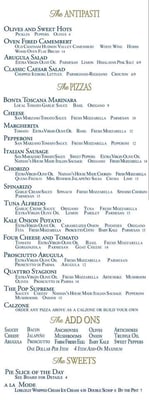 Menu photo 2 The Pizzeria Little Rock, AR Menu photo 2 The Pizzeria Little Rock, AR
