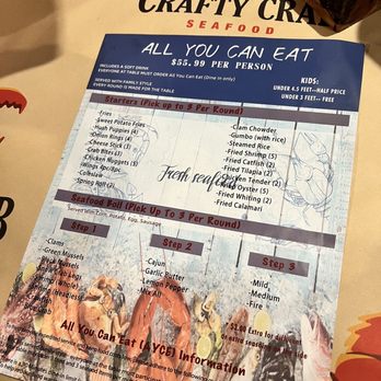Crafty Crab - ALL YOU CAN EAT $55.99 must dine in - Seafood Near Me - Richmond, Virginia Crafty Crab - ALL YOU CAN EAT $55.99 must dine in - Seafood Near Me - Richmond, Virginia