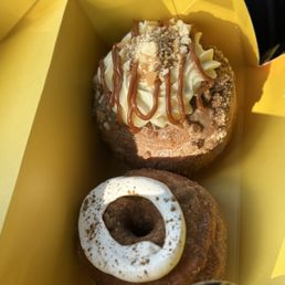 Churro cronut and banana pudding donut