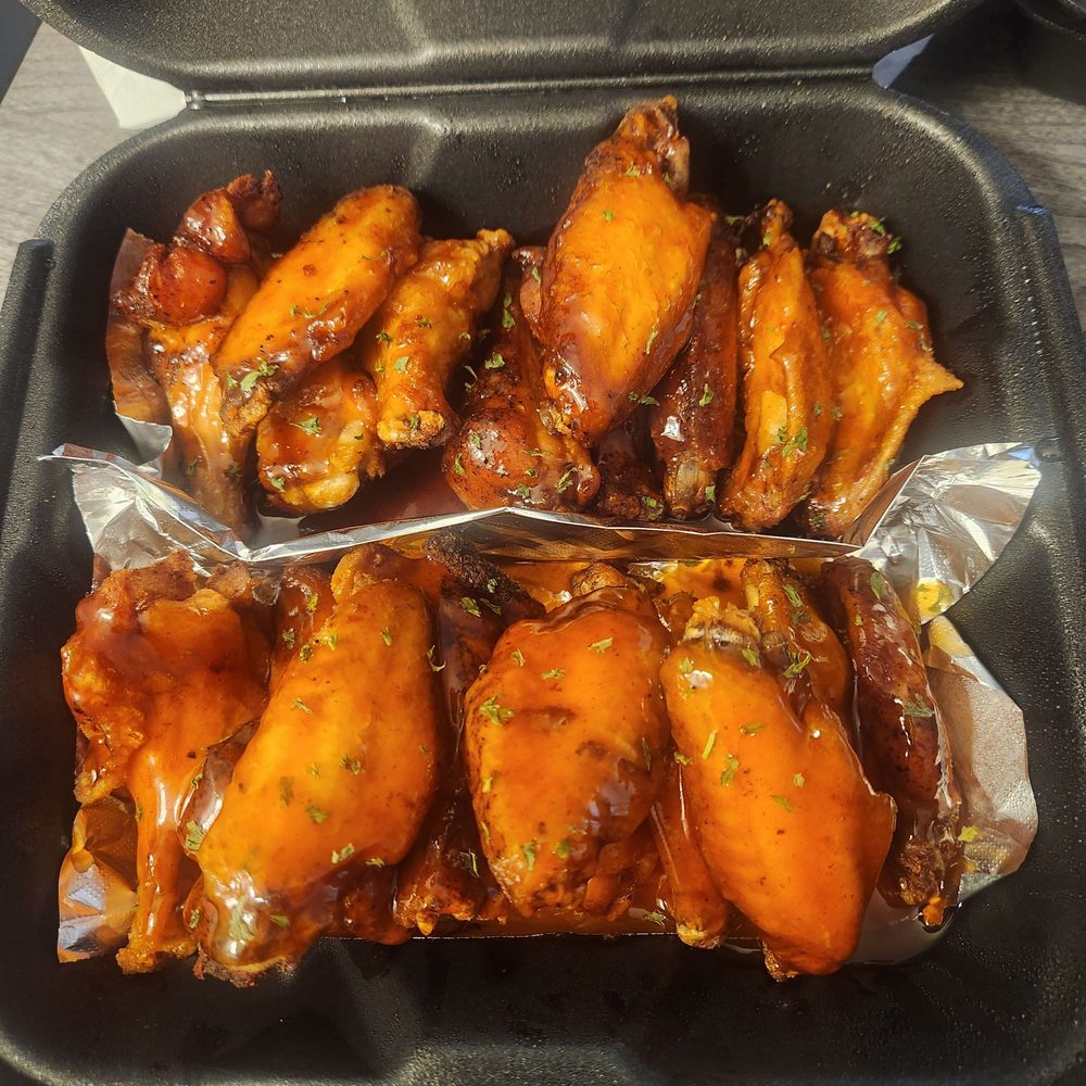 Valley sauce on top, honey hot on bottom Valley sauce on top, honey hot on bottom