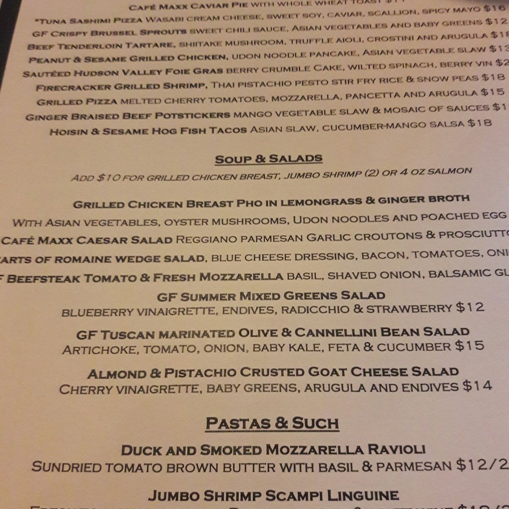 Cafe Maxx - Choices - Seafood Near Me - Pompano Beach, Florida