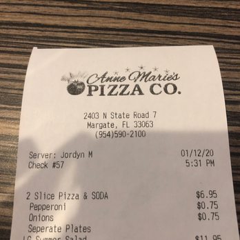 Anne Marie's Pizza - Pizza Near Me - Margate, Florida Anne Marie's Pizza - Pizza Near Me - Margate, Florida