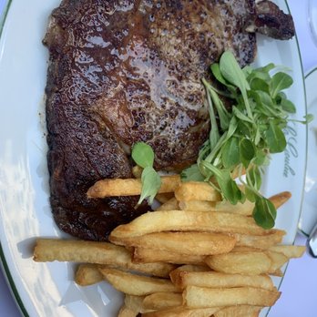 La Goulue - 12oz steak Frite and Peppercorn Sauce - French Near Me - New York, New York