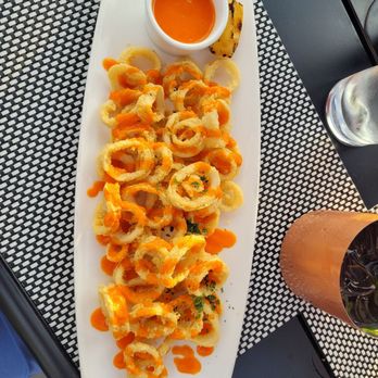 745 Osteria - Calamari with red pepper sauce - Italian Near Me - Old Saybrook, Connecticut 745 Osteria - Calamari with red pepper sauce - Italian Near Me - Old Saybrook, Connecticut