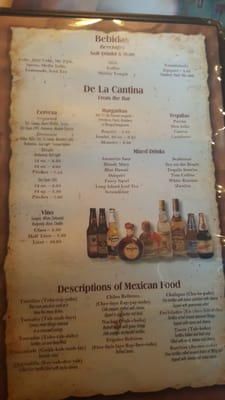 Menu photo 1 Las Trancas Mexican Restaurant Ripley, WV
