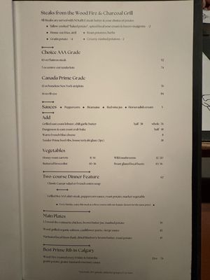 Menu photo 2 NOtaBLE The Restaurant Calgary, AB Menu photo 2 NOtaBLE The Restaurant Calgary, AB