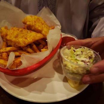 Oyster Bar - Fish and chips with coleslaw. - Seafood Near Me - Sparks, Nevada Oyster Bar - Fish and chips with coleslaw. - Seafood Near Me - Sparks, Nevada