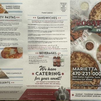 Rosati's Pizza - Menu Page 2 - Pizza Near Me - Marietta, Georgia