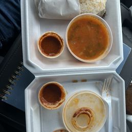 Burrito and two of the saddest salsa containers for $3 add on charge. Burrito and two of the saddest salsa containers for $3 add on charge.