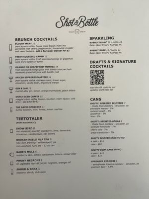 Menu photo 5 Shot and Bottle Lancaster, PA