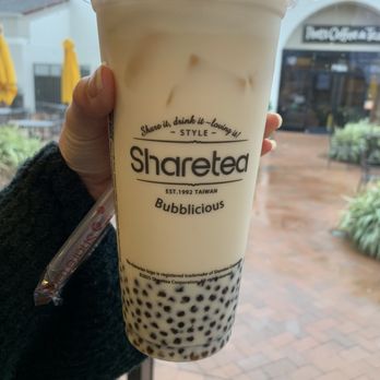 Sharetea - oolong milk tea w mini boba - Coffee & Tea Near Me - Irvine, California Sharetea - oolong milk tea w mini boba - Coffee & Tea Near Me - Irvine, California