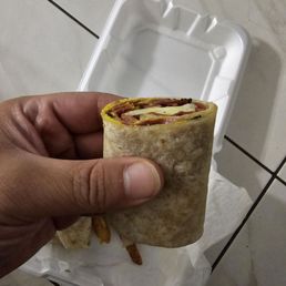 Pastrami wrap . Over priced under portioned Pastrami wrap . Over priced under portioned