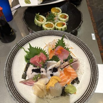 Arigato Sushi - One of the bowls, cucumber rolls and avocado hand roll - Japanese Near Me - San Luis Obispo, California