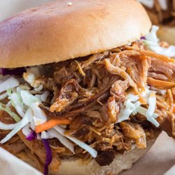 Practical Smokers BBQ - Pulled Pork Sandwich