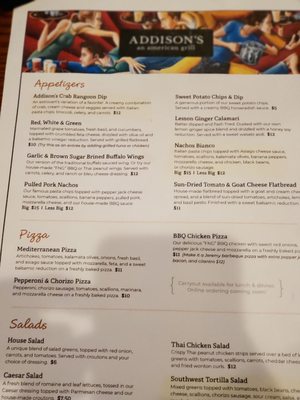 Menu photo 5 Addison's Columbia, MO