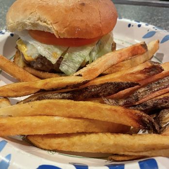Nadine's - Cheeseburger with fries - American Near Me - Pittsburgh, Pennsylvania