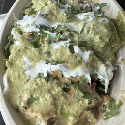 Bowl with extra salsa Bowl with extra salsa