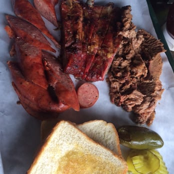 Hard Eight BBQ - Brisket is very juicy and tender, ribs are just okay to me, and hubby liked sausage. - Barbeque Near Me - The Colony, Texas Hard Eight BBQ - Brisket is very juicy and tender, ribs are just okay to me, and hubby liked sausage. - Barbeque Near Me - The Colony, Texas