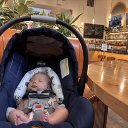 Mason in the great round booth! Mason in the great round booth!