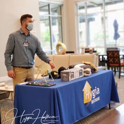 Hygia Healthcare - Ryan calling out bingo in a super competitive game of 4 Square!